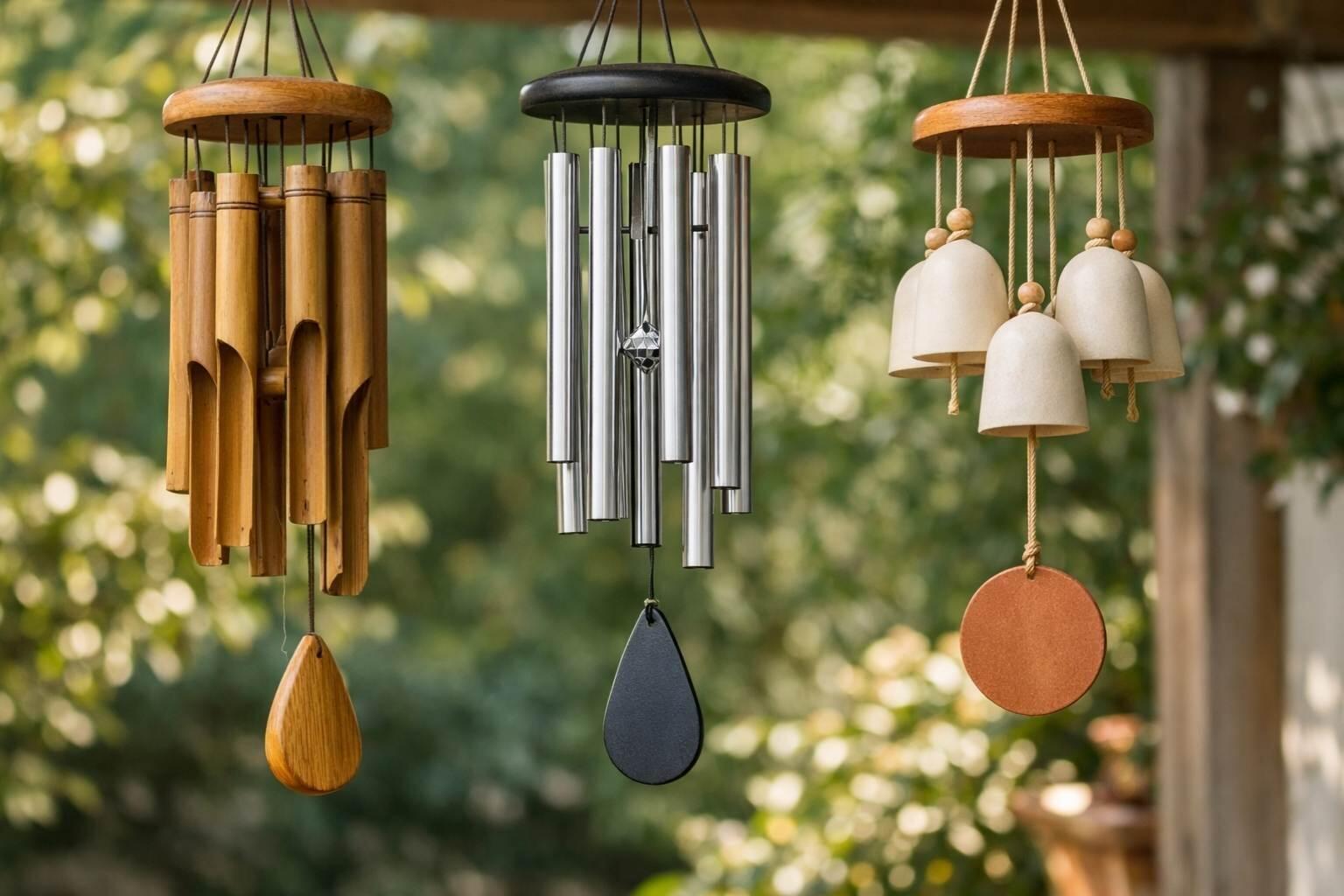 bamboo wind chime garden feng shui