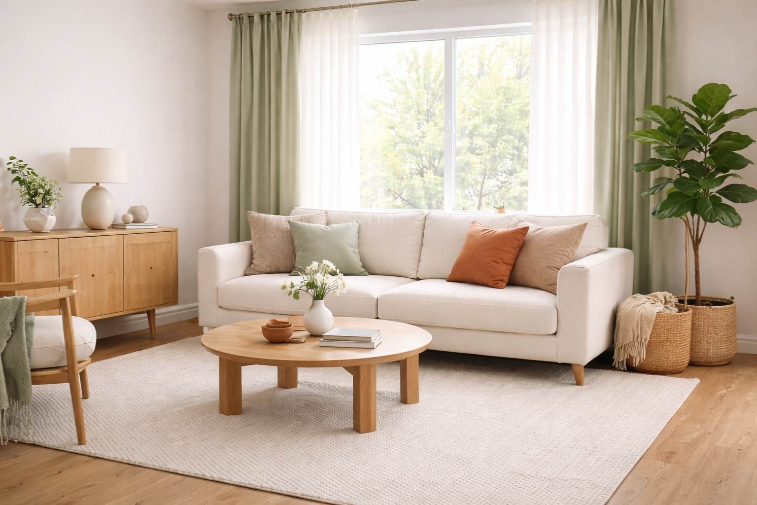 calming living room colors feng shui