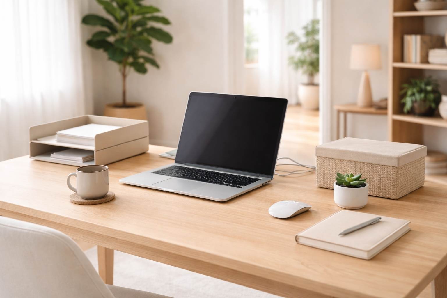 clutter free workspace