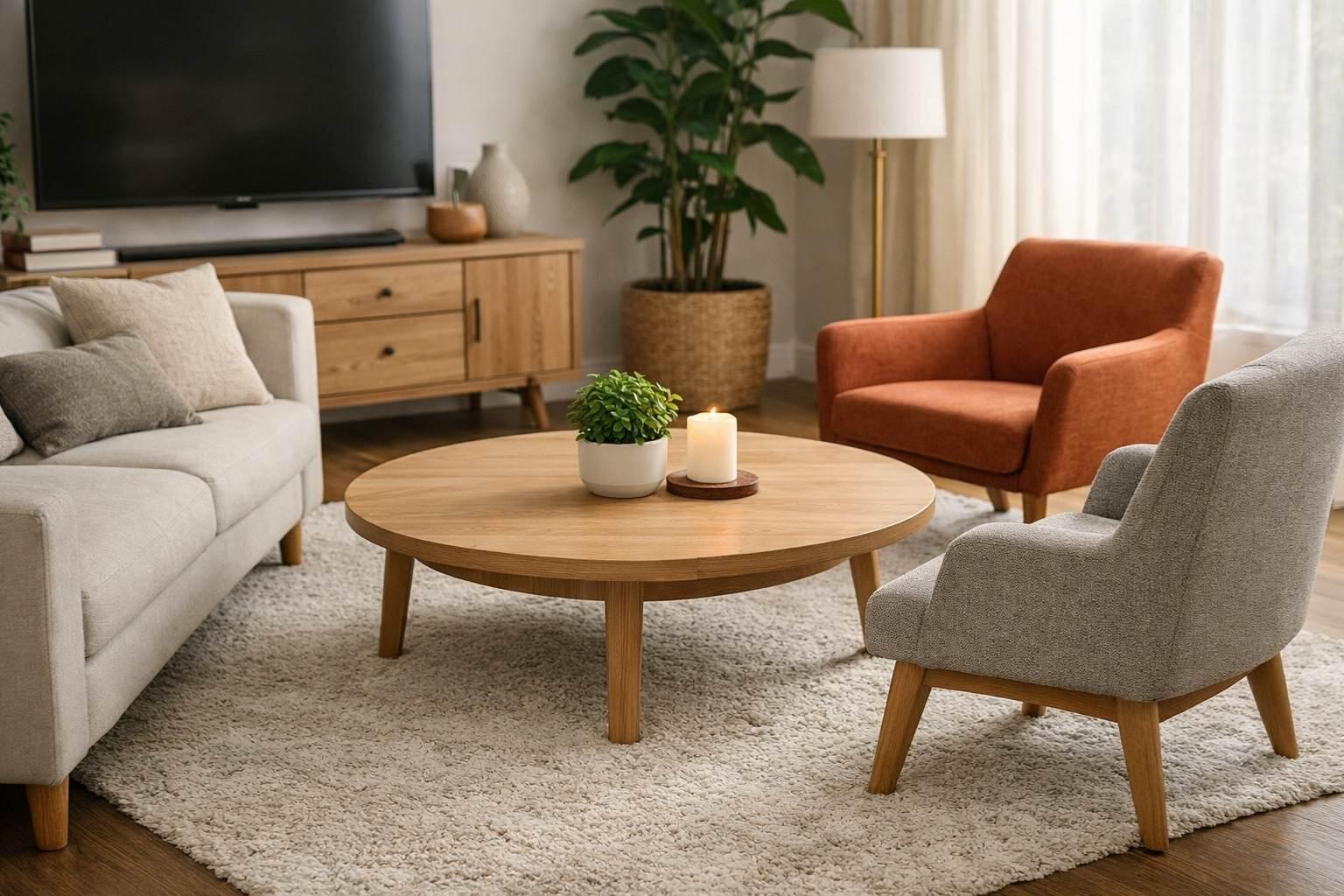 feng shui coffee table round