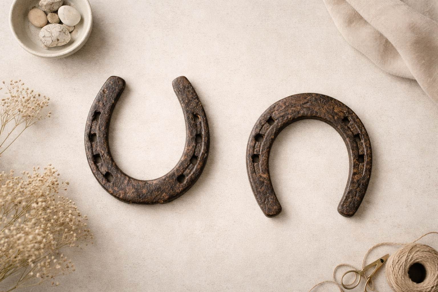 horseshoe above front door