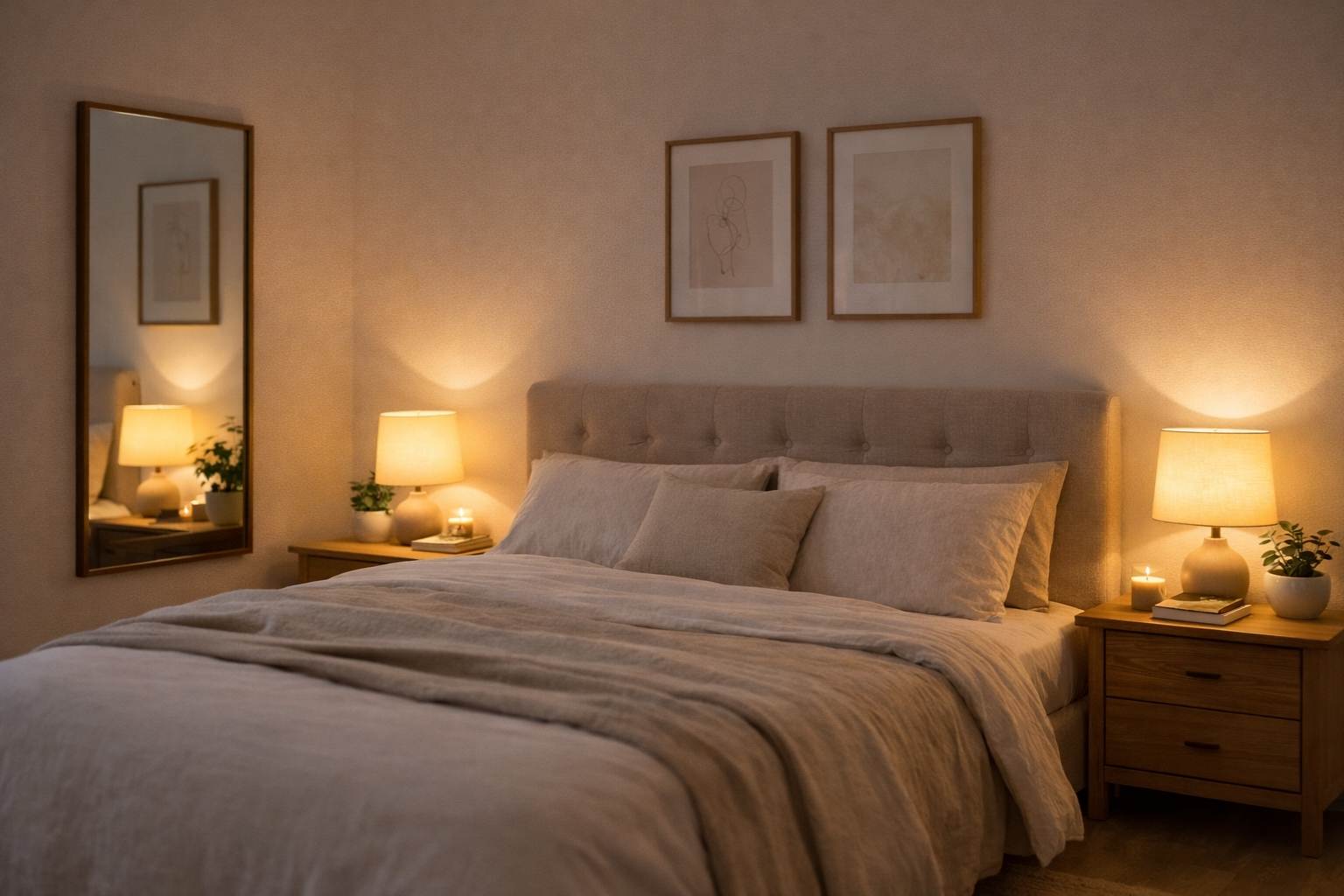 mirror facing bed feng shui