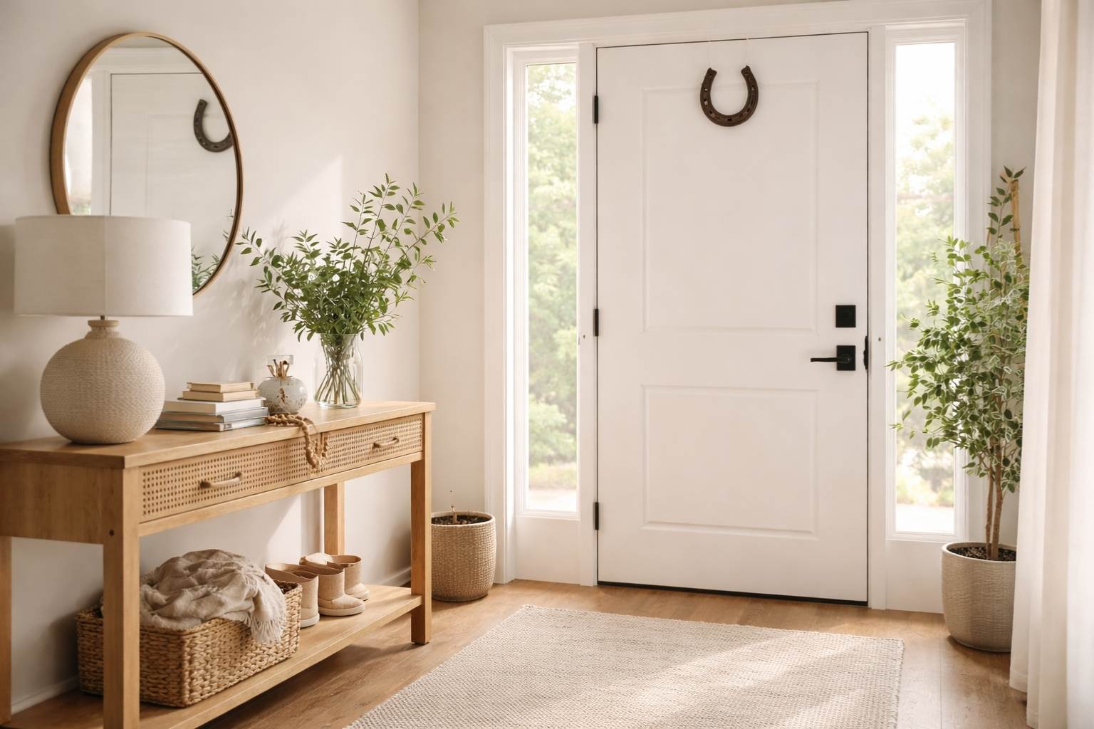 where to hang a lucky horseshoe
