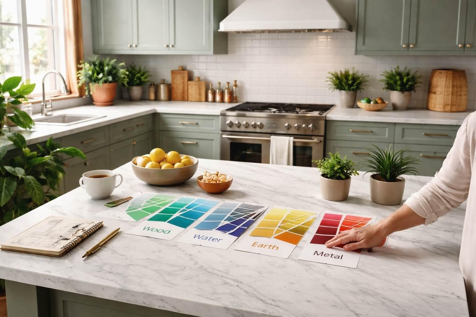 feng shui kitchen paint colors