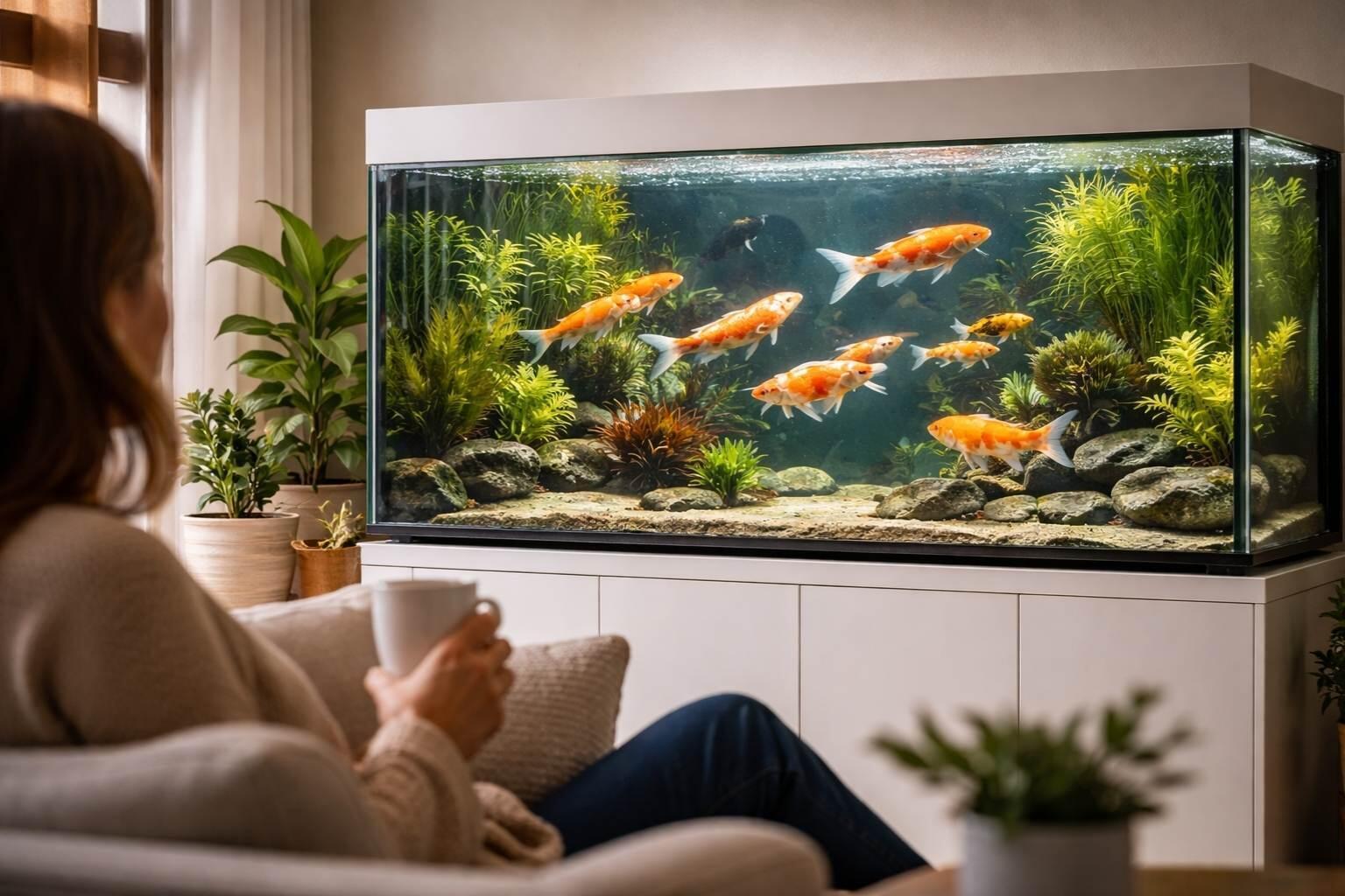 koi fish aquarium feng shui