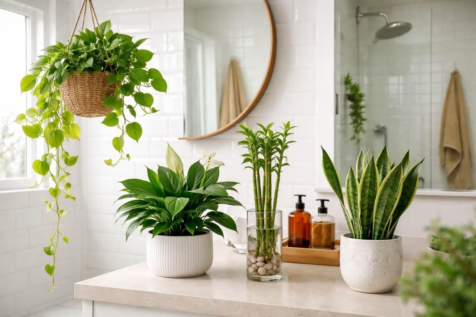plants for bathroom low light feng shui