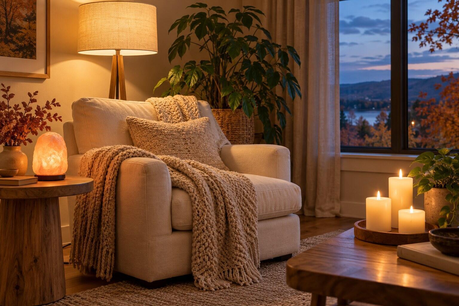 autumn feng shui cozy lighting