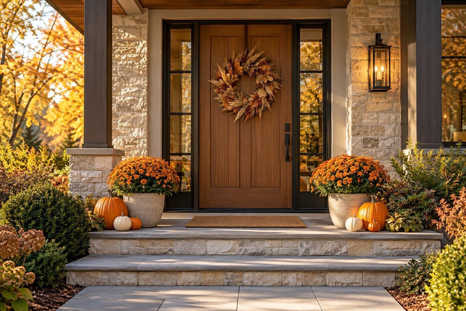 autumn feng shui front door