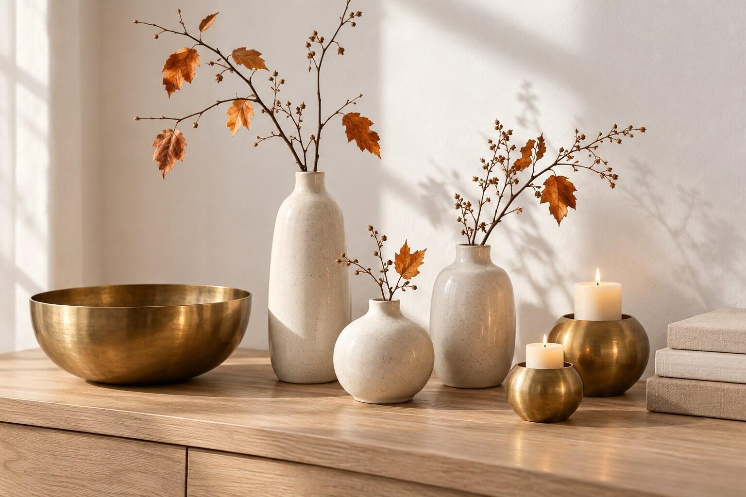 autumn feng shui metal element decor