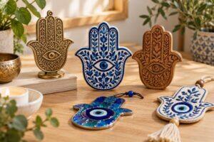 hamsa hand styles and materials