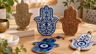 hamsa hand styles and materials