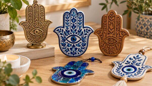 hamsa hand styles and materials