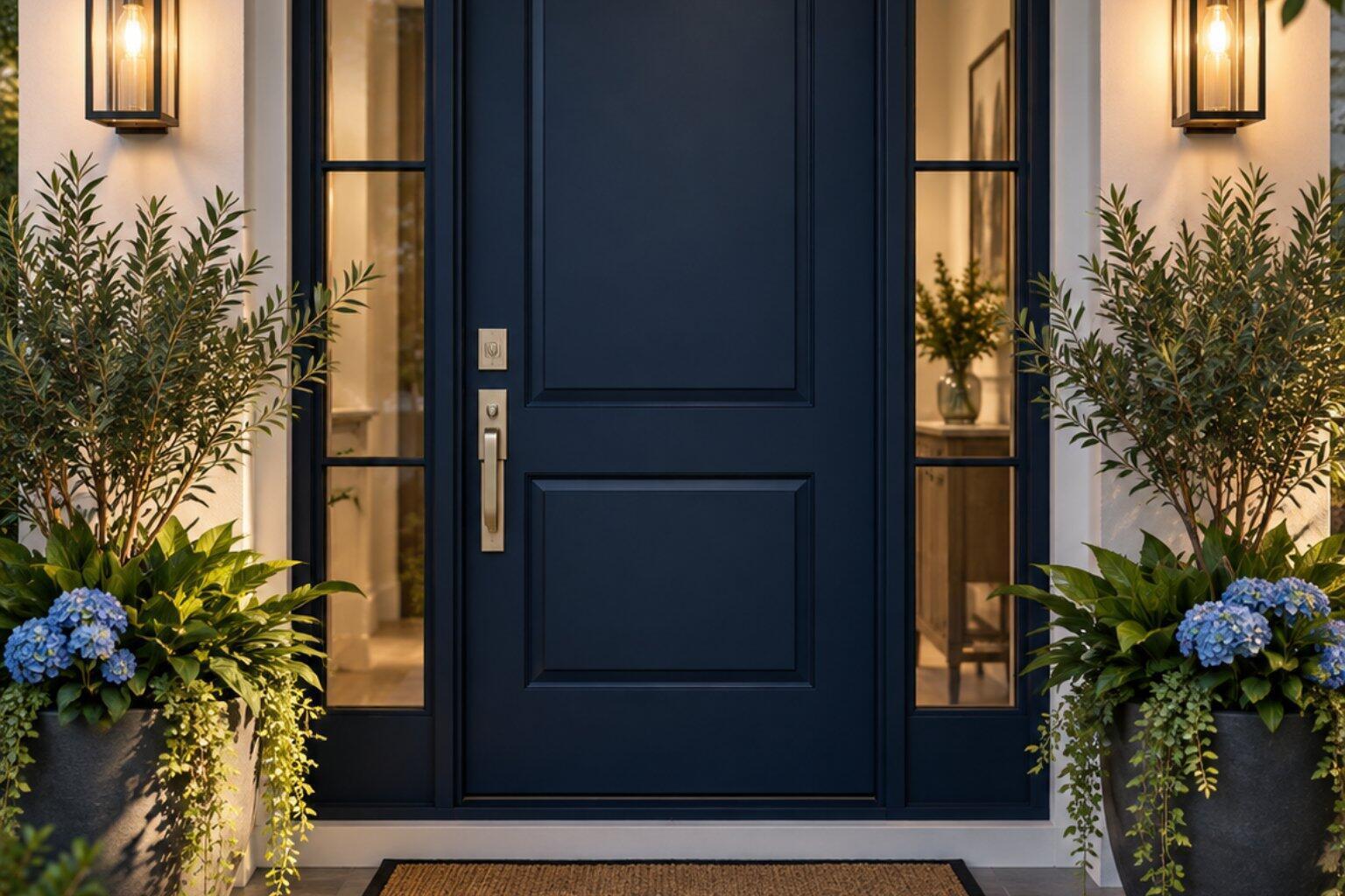 north facing front door
