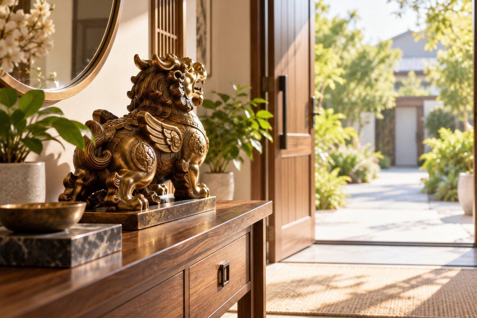 pixiu statue placement