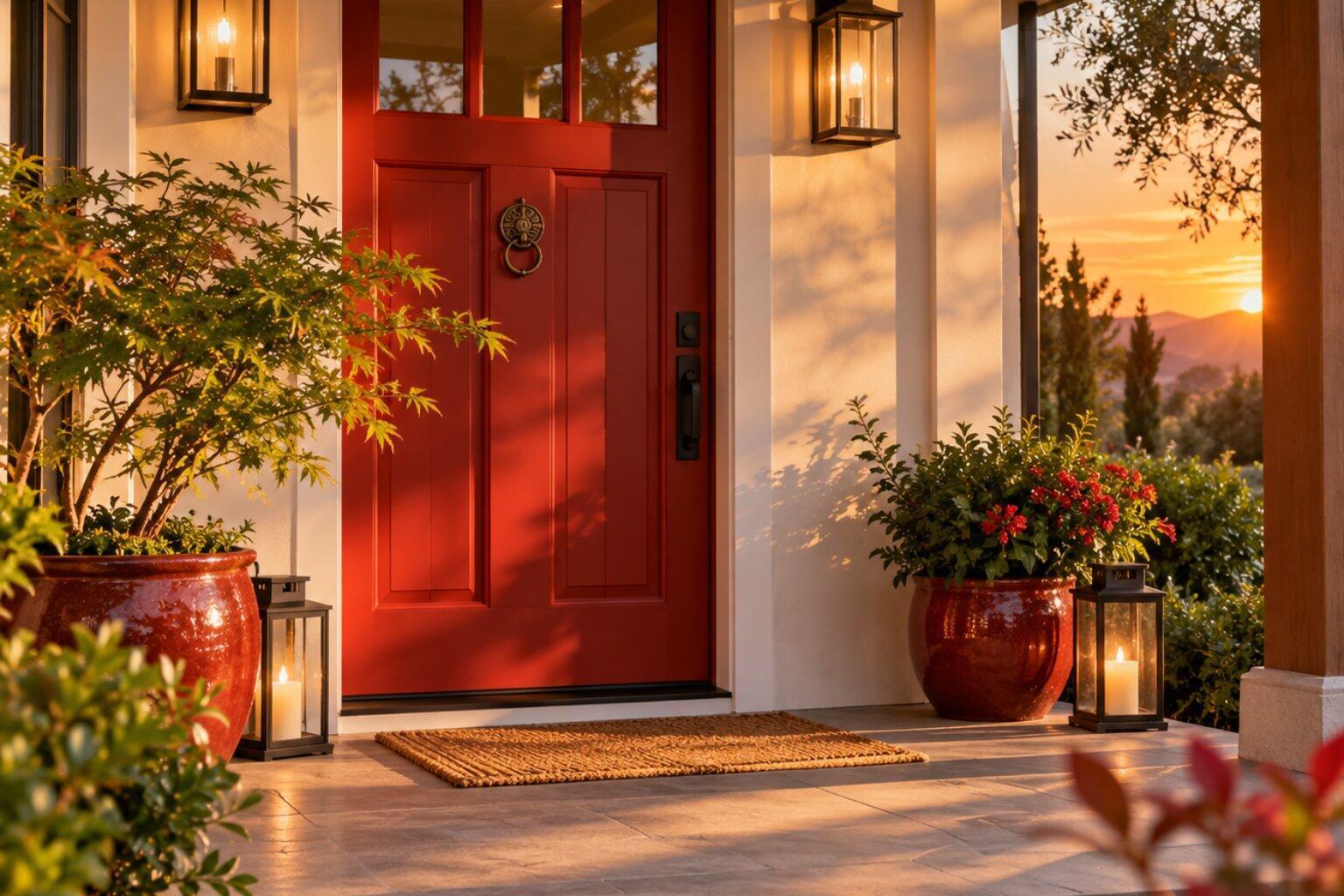 south facing front door