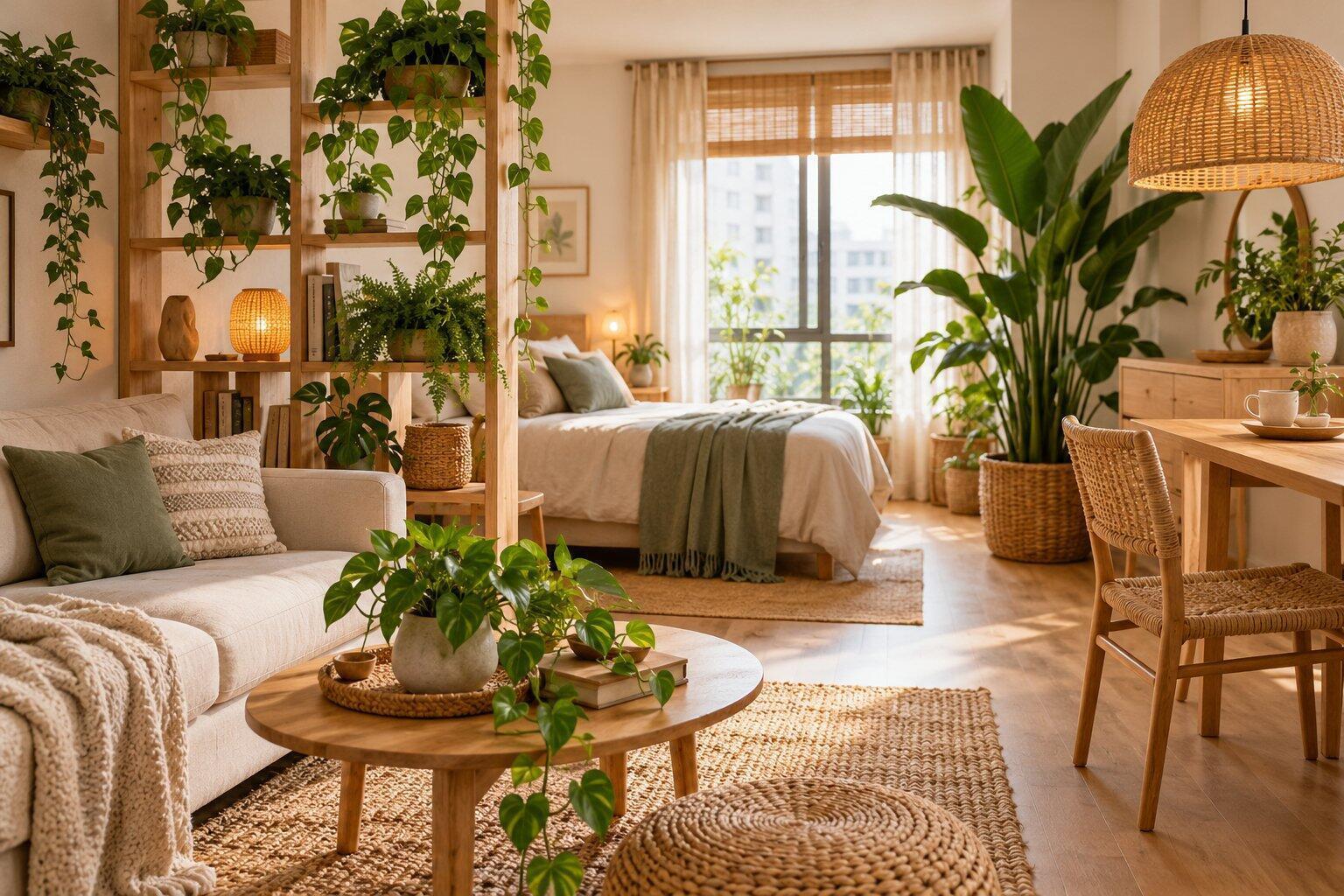 studio apartment plants